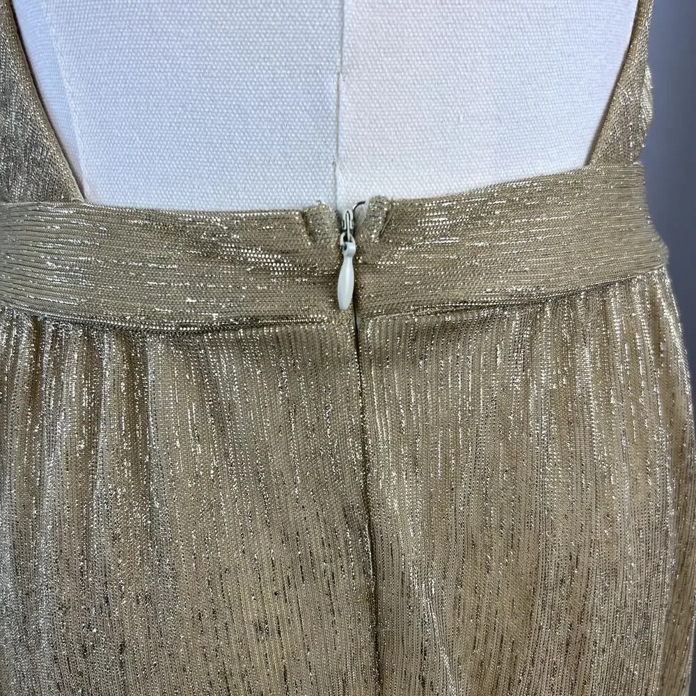 Lulu's Gold Maxi Dress - Picture 9 of 15